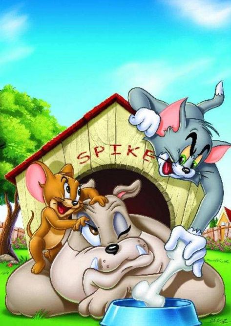 Tom and Jerry and Spike Spike Tom And Jerry, Tom Og Jerry, Saturday Cartoon, Tom Und Jerry, Tom Y, Tom And Jerry Wallpapers, Simpsons Drawings, Best Cartoons Ever, Tom And Jerry Cartoon