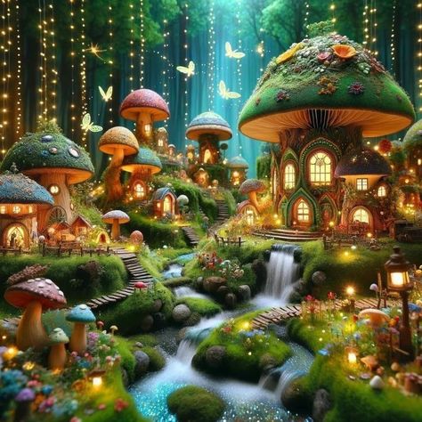 Moving Wallpaper Iphone, Fantasy Locations, Fantasy Cities, Sublimation Art, Style Graphique, Moving Wallpapers, Elves And Fairies, Fantasy Worlds, Fantasy Forest