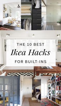 10 Built-In Ikea Hacks To Make Your Jaw Drop - Hither & Thither Billy Ikea, Boho Apartment, Ikea Built In, Best Ikea Hacks, Hacks Ikea, Ikea Ideas, Ikea Hack Ideas, Ikea Furniture Hacks, Diy Ikea Hacks