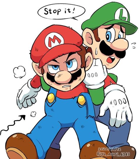 Mario And Luigi Fanart, Luigi Fanart, Mario Fanart, Mario Movie, Mario Y Luigi, Cute Drawlings, Mario Stuff, Mario Fan Art, Super Mario And Luigi