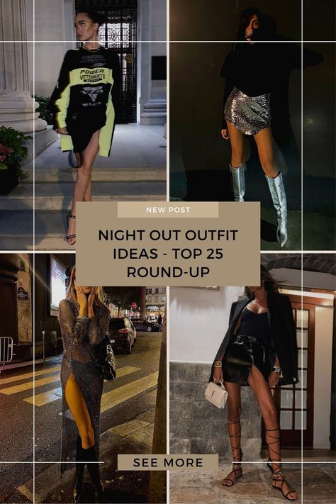 Top 20 night out outfit ideas from your favourite influencers Cute Bar Outfits Going Out, London Night Out Outfit, Bar Hopping Outfit Night, What To Wear To A Bar, Cute Bar Outfits, Rooftop Bar Outfit, Outfit Restaurant, London Night Out, Casual Bar Outfits