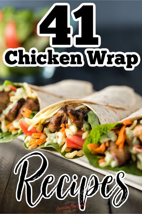 chicken wraps Chicken Wrap Ideas, Easy Quick Lunch Recipes, Leftover Chicken Wraps, Wrap Recipes For Lunch, Chicken Wrap Recipes Easy, Easy Chicken Wrap, Dinner On The Go, Chicken Fajita Wraps, Chicken Wrap Recipe