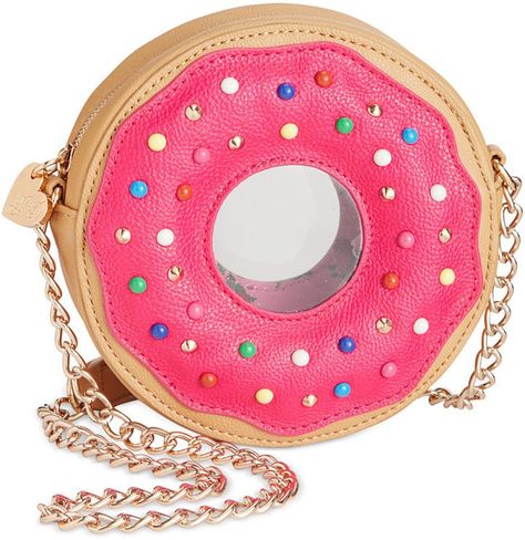 Pin for Later: 80+ Gifts For the Junk Foodie in Your Life Betsey Johnson Doughnut Crossbody ($75) Betsey Johnson Doughnut Crossbody ($75) Funny Bags, Betsey Johnson Purses, Colorful Handbags, Pink Shoulder Bag, Betsey Johnson Handbags, Unique Purses, Novelty Bags, Pink Handbags, Zooey Deschanel