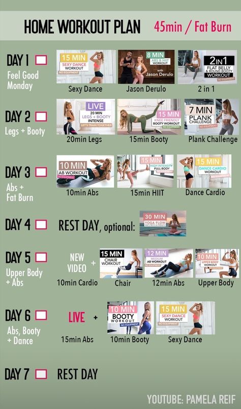 Incline Treadmill Workout, Blow Dry Short Hair, Pamela Reif Workout Plan, Dance Cardio Workout, Effective Ab Workouts, Youtube Workout, Workout Plan For Beginners, Fitness Videos, Workout Calendar