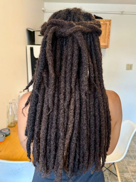 Thick Dreads, Curly Braids, Beautiful Dreadlocks, Beautiful Black Hair, Short Locs Hairstyles, Dreads Styles, Black Femininity, Dope Hairstyles, Locs Hairstyles