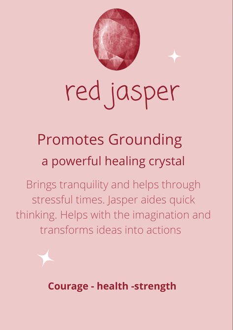 Pink Jasper Crystal Meaning, Red Vein Jasper Meaning, Red Jasper Crystal Meaning, Red Jasper Meaning, Jasper Stone Meaning, Gem Meaning, Bruji Tips, Crystals Meaning, Crystals Bracelets