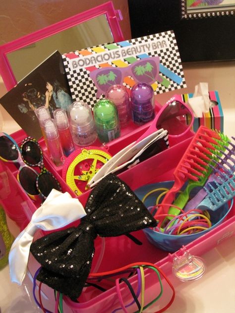 Photo 10 of 76: 80's / Birthday "Growing up 80's!" | Catch My Party 80s Gift Bag Ideas, Petite Cakes, 80s Birthday, 80s Birthday Parties, 80s Gift, 80s Photos, 80th Birthday Party, 80s Party, 80th Birthday