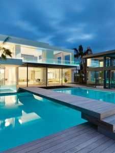 Dream House Pool, Modular Homes For Sale, Villa Plan, Exterior Wall Design, Mansions For Sale, Prefabricated Houses, Modern House Exterior Colors, Education Architecture, Village House Design