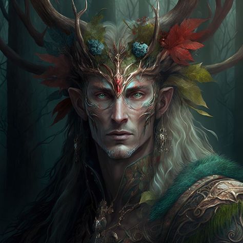 Flipagram Instagram, Forest Elf, Elves And Fairies, Roleplay Characters, Fairies Elves, Green Man, Character Portraits, Creature Art, Fantasy Character Design