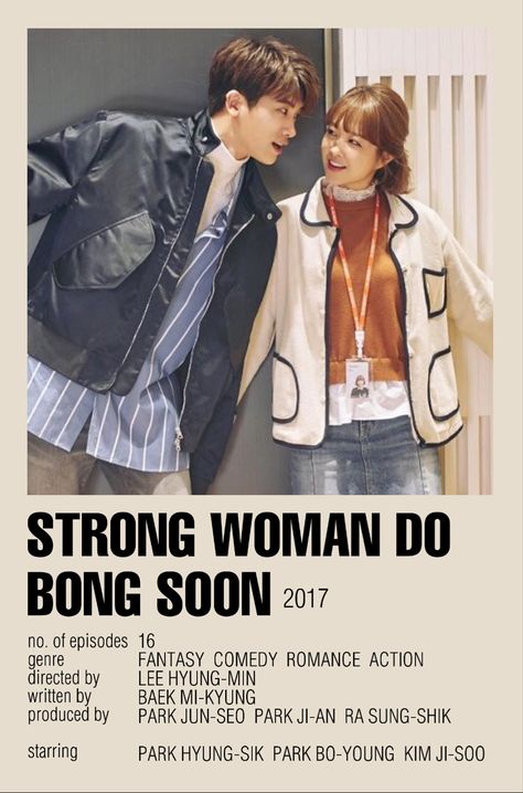 kdrama minimalist polaroid poster - strong girl bong soon Strong Girl Bong Soon Poster, Kdrama Recommendation, Kdramas To Watch, Strong Woman Do Bong Soon, Bahasa Jepun, Korean Drama Series, W Two Worlds, Film Posters Minimalist, Korean Drama Tv