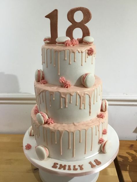 Elevate Your Baking Game with Cake Design Cute 3 Tier Cakes, 3 Tiered Cakes Birthday, 3 Layer 18th Birthday Cake, Two Teared Birthday Cake, 18bday Cake, 18th Birthday Cake 3 Tier, 18th Birthday Cake Two Tier, Two Tier Cake Birthday Girls, 3 Tier Cake Birthday