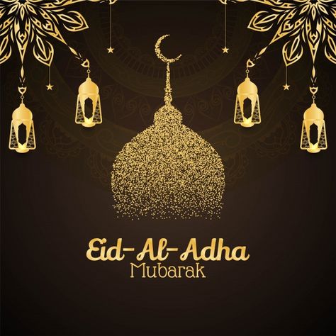 Religious eid al adha mubarak decorative... | Free Vector #Freepik #freevector #abstract #card #islamic #ramadan Eid Messages, Eid Al Adha Wishes, Aid Al Adha, Eid Adha Mubarak, Eid Al Adha Greetings, Eid Images, Eid Mubarak Images, Happy Eid Al Adha, Eid Mubarak Wishes