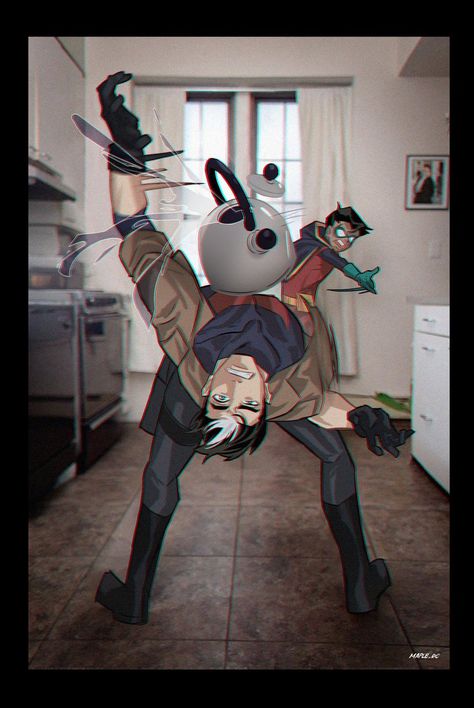 k. on X: "When Alfred isn't home... https://t.co/ezsVPsSIpe" / X Hood Wallpapers, Comic Book Guy, Robin Comics, Robin Dc, Red Hood Jason Todd, Wayne Family, Univers Dc, Batman Funny, Batman Comic Art