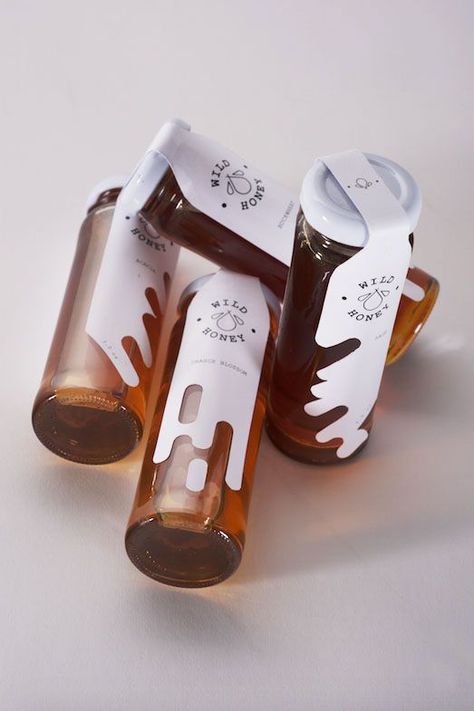 Donut Inspiration, Bee Business, Honey Jars, Honey Label, Honey Brand, Honey Bottles, Honey Packaging, Jar Packaging, Bottle Design Packaging