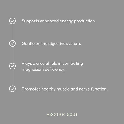 Magnesium is a buzzword in wellness right now, and for good reason. With various forms of magnesium available, magnesium malate stands out as a highly effective option, particularly recognized for its role in energy production and gentle support for those with sensitive digestive systems. Learn more about magnesium malate and other forms of magnesium at the link in our bio. #MyModernDose #EmpowerYourHealth #YourHealthSimplified #ScienceBackedHealth #magnesium #magnesiummalate #digestiveheal... Forms Of Magnesium, Magnesium Malate, Magnesium Deficiency, Digestive System, Right Now, Healing, Energy, Quick Saves