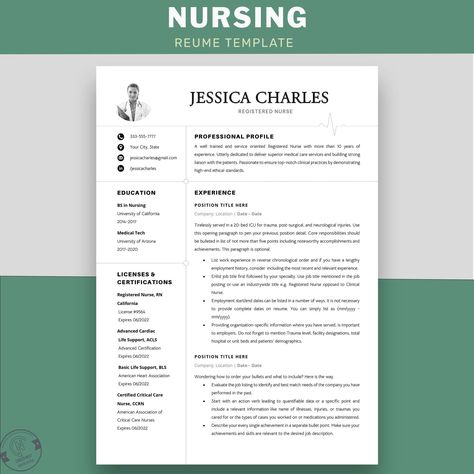 Medical Cv Template, Resume Cover Letter Examples, Medical Resume, Nurse Resume, Medical Tech, Nursing Resume Template, Nursing Resume, Resume Words, Cover Letter Example