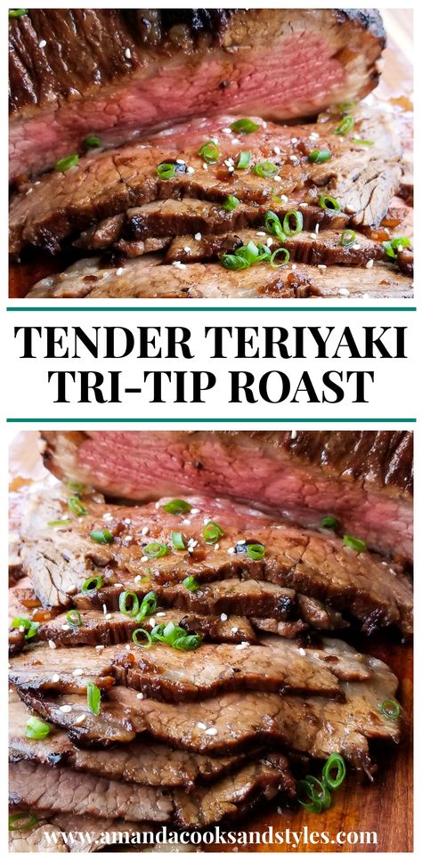 Teriyaki Tri Tip, Easy Tri Tip Marinade, Tri Tip Meals Sides, Tritip Marinade, Tri Tip Roast Recipes, Tritip Roast, Tritip Roast Recipes, Tri Tip Steak Marinade, Tri Tip Recipes