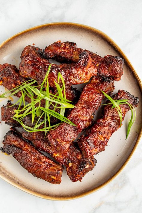 Sweet And Spicy Country Style Ribs, Chinese Boneless Pork Ribs Recipe, Sweet And Spicy Pork Ribs, Korean Bbq Pork Ribs, Korean Country Ribs, Boneless Country Style Pork Ribs Asian, Pork Ribs Recipe Asian, Pork Rib Recipes Boneless, Gochujang Ribs Pork