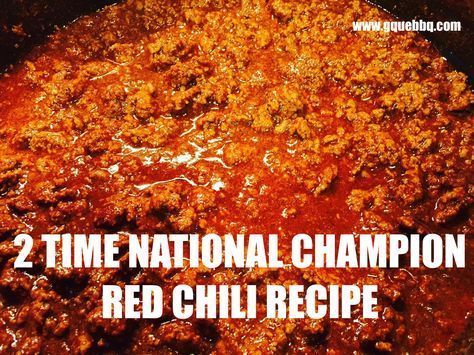 Champion Chili Recipe, Hotdog Chilli, Championship Chili Recipe, Red Chili Recipes, Hot Dog Sauce, Ground Beef Chili, Beef Chili Recipe, Texas Chili, Hot Tamale