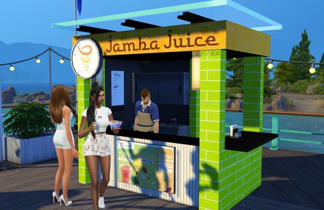 Sims 4 Restaurant, Sims Food, Plant Based Smoothies, Sims 4 Nails, Sims 4 Traits, Jamba Juice, Sims 4 House Building, Sims 4 Game Mods, Tumblr Sims 4