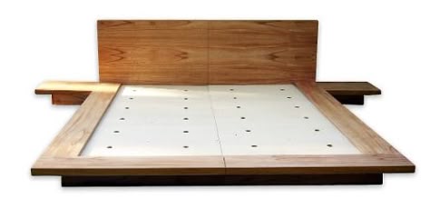 Cama Japonesa / Oriental (tatami) En Paraíso Laqueado Futon Makeover, Diy Futon, Tatami Bed, Futon Decor, Platform Bed Designs, Futon Bedroom, Black Bedroom Design, Bed Frame Design, Futon Covers