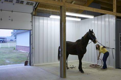 Grooming Station, Equestrian Building, Post Frame Construction, Morton Building, Dream Horse Barns, Pole Barns, Farm Living, Dream Horse, Barn Ideas