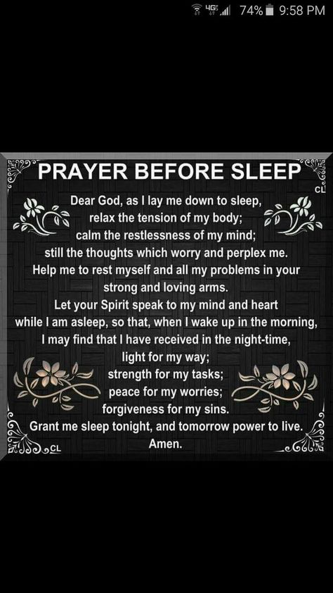 Prayer Before Sleep, Bedtime Prayer, Everyday Prayers, Evening Prayer, Night Prayer, Before Sleep, Prayer Verses, Prayer Scriptures, Faith Prayer