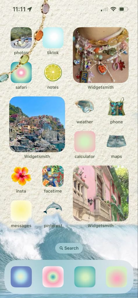 #homescreen #homescreenwallpaper #italy #italiansummer #summer #lockscreen #widgets #icons #pastel #beach Beach Phone Aesthetic, Aesthetic Homescreen Summer, Pretty Homescreen Layout, Summer Iphone Widgets, Summer Widgets Long, Summer Layout Iphone, Beach Iphone Layout, Summer Phone Screen, Summer Iphone Theme
