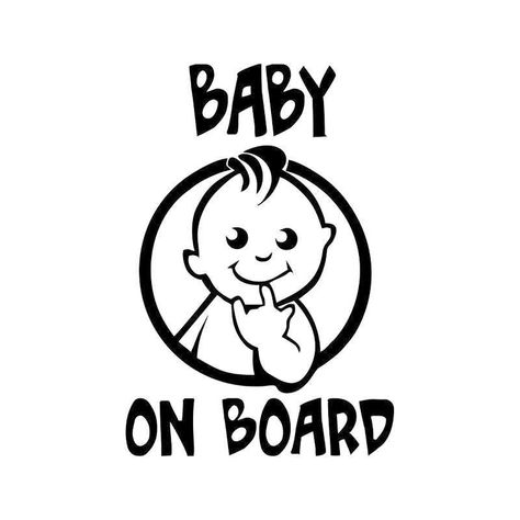 Car Body Stickers Design, Kawaii Car Decals, First Baby Announcements, Baby On Board Sticker Cars, Race Car Stickers Vinyl Decals, Family Car Stickers, Vinyl Sticker Design, Car Sticker Design, Tshirt Business