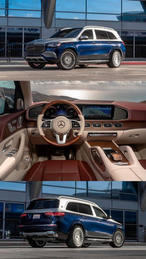 Engine: 4.0L Twin-Turbo V8 Gas Transmission: 9-Speed Automatic Drivetrain: All-Wheel Drive Configurations: Maybach GLS 600 4MATIC SUV 4.0-liter twin-turbo V8 (550 hp/538 lb-ft) Mercedes Benz Maybach Gls 600, Gls Maybach, Maybach Gls 600, Luxury Suv Cars, Benz Maybach, Blue Obsidian, Mercedes Benz Maybach, Dream Car Garage, Jeezy