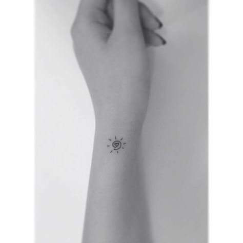 Sole Tattoo, Mum Tattoo, Heart Tattoo Wrist, Small Heart Tattoos, Sun Tattoos, Sun Tattoo, Simplistic Tattoos, Glitz And Glam, Small Heart