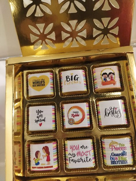 Rakhi Thali, Rakhi Hampers, Thali Decoration, Thali Decoration Ideas, Happy Rakhi, Chocolate Dishes, Dessert Gifts, Chocolate Hampers, Chocolate Wrappers