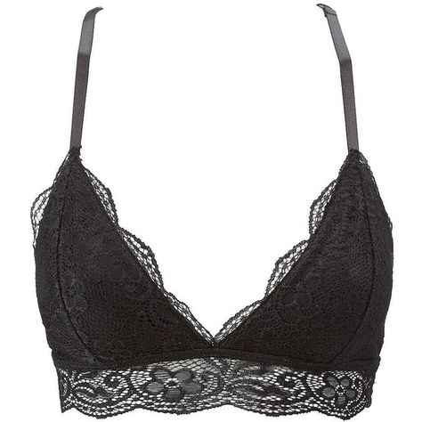 Charlotte Russe Racerback Lace Bralette ($15) ❤ liked on Polyvore featuring intimates, bras, tops, bra, lingerie, undergarments, underwear, black, lace lingerie and see through lingerie Lacy Bra, Black Lace Lingerie, Black Lace Bra, Racerback Bra, Black Bralette, Triangle Bra, Pretty Lingerie, By Charlotte, Black Bra