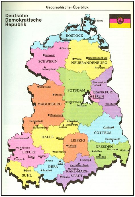 DDR | von PETERSHAGEN Samhain Tarot, Map Of Germany, History Subject, Germany Map, German History, German Language Learning, East Germany, German Language, Historical Maps