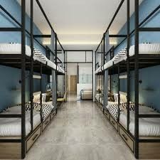 Dorm Room Layouts, Bunk Bed Rooms, Small Apartment Building, School Dorm, School Building Design, Hostels Design, Dormitory Room, Small Room Design Bedroom, School Interior