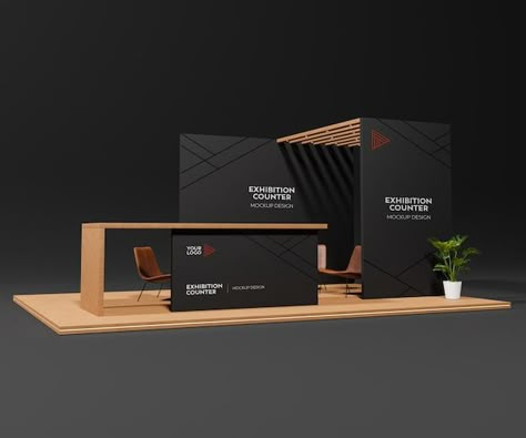 Black Exhibition Design, Scandinavian Booth Design, Booth Event Ideas, Creative Booth Design Ideas, Black Booth Design, Simple Booth Design, Expo Stand Design Ideas, Exhibition Design Booth, Exhibition Stand Ideas