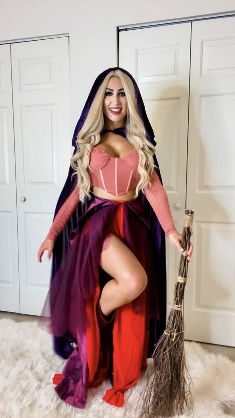 Here is my stylish take on the iconic Sarah Sanderson, one of three sisters of a Halloween Classic - HOCUS POCUS! 

With the new release of Disney's Hocus Pocus 2, this costume is perfect for 2022. 

Shop this look at the @shopLTK link below and follow me on all socials @Thatgirl.gii for more halloween content, ideas and tips! Sarah And Billy Costume, Sarah Costume Hocus Pocus, Blonde Hocus Pocus Witch, Hocus Pocus Sisters Costumes, Sarah Sanderson And Billy Costume, Hocas Pocas Costumes, Sarah And Billy Hocus Pocus, Hermanas Sanderson Disfraz, Hocus Pocus Couples Costume