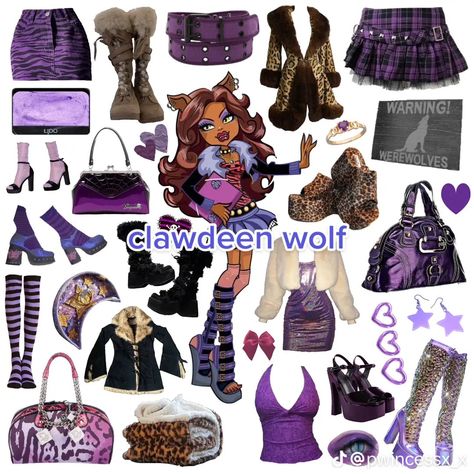 Monster High Aesthetic Outfit, Monster High Halloween Costumes, Monster High Halloween, Monster High Cosplay, Monster High Costume, Twin Costumes, Monster High Clothes, Clawdeen Wolf, Halloween Party Outfits