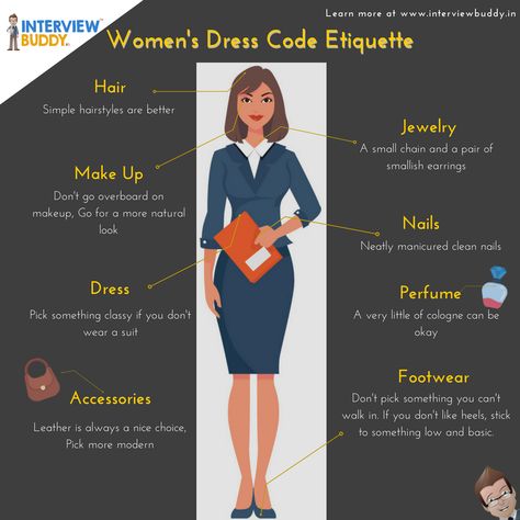 Dressing For An Interview, Women Etiquette, Dress Code Guide, Dress Etiquette, Child Custody Battle, Interview Hairstyles, Siren Dress, Obedience To God, Business Dress Code