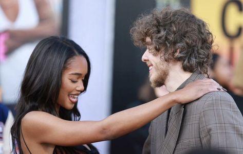 Klay Thompson And Laura Harrier, Laura Harrier And Tom Holland, Jack Harlow And Laura Harrier, Jack Harlow Brother, Jack Harlow White Men Can’t Jump, Jack And Jack, Movie Premiere, Dream Guy, Dyed Hair