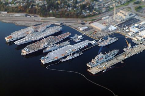 Naval Inactive Ship Maintenance Facility, Bremerton Navy Carriers, Us Navy Ships, Aircraft Carriers, Bridge Building, Puget Sound, United States Navy, Flight Deck, Navy Ships, Aircraft Carrier