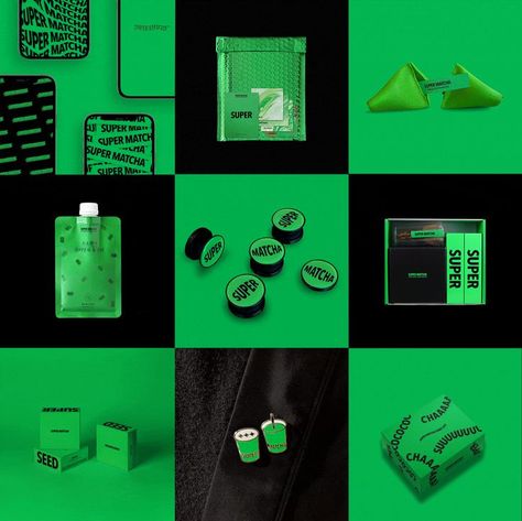 It also actively reflects the original green color of matcha in the package system, creating a new "healthy and enterprising" persona to break away from the static image of the existing matcha and convey its functional power as a superfood. Matcha Branding, Super Matcha, Green Branding, Barber Logo, Navigation Design, Food Branding, Tea Culture, Beer Packaging, Coffee Poster