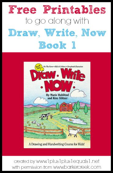 Free Printables to go along with the Draw, Write Now book 1 {themes include: farm, kids & critters, storybook characters}  Created by www.1plus1plus1equals1.net with permission from www.barkercreek.com Homeschool Writing, Improve Handwriting, Farm Kids, Storybook Characters, Classical Education, Homeschool Art, Handwriting Practice, Student Writing, Homeschool Curriculum