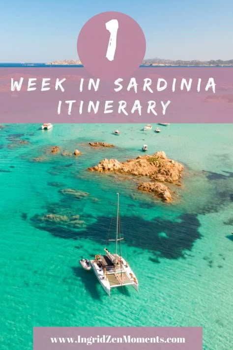 Sardinia: A 7-Day Itinerary - IngridZenMoments Cala Gonone, Sardinia Beach, Amalfi Coast Itinerary, 7 Day Itinerary, Italy Trip Planning, Vacation Itinerary, Italy Itinerary, Sardinia Italy, Italy Trip