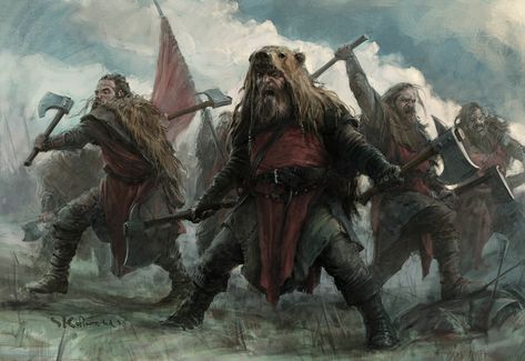 ArtStation - Umber Berserkers, Stefan Kopinski Stefan Kopinski, Imaginative Realism, Viking Berserker, Arte Viking, Art Viking, Viking Warriors, Germanic Tribes, Asoiaf Art, Norse Vikings