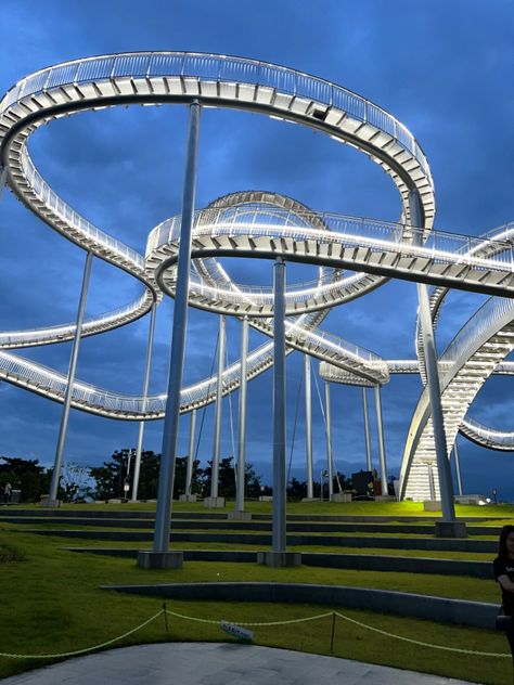 walkable roller coaster in pohang south korea Pohang South Korea, Infamous, Roller Coaster, South Korea, Seoul, Bridge, Coasters, Quick Saves