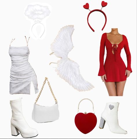 Evil Cupid Costume, Cute Group Halloween Costumes, Trio Halloween Costumes, Halloween Costume Outfits, Halloween 2023, Group Halloween Costumes, Halloween Inspo, Fantasias Halloween, Halloween Outfit