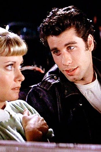 Grease Poster, Grease Aesthetic, Grease Sandy, Best Movie Couples, Musical Grease, Sandy And Danny, Grease 1978, Grease Live, Grease Movie