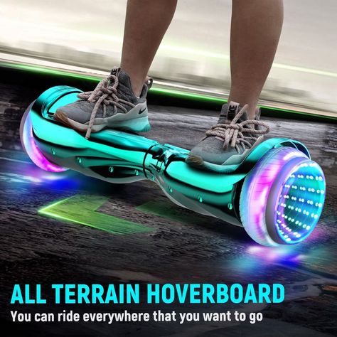 SISIGAD Hoverboard, 6.5" Flash Wheel Self Balancing Scooter with LED Lights& Bluetooth Speaker, Music Hoverboard, Light Blue Bluetooth Hoverboard, Hoverboard Scooter, Colorful Led Lights, Balancing Scooter, Star Wars Jedi, Pink Sports, Futuristic Technology, Hoka Running Shoes, Anime Funny