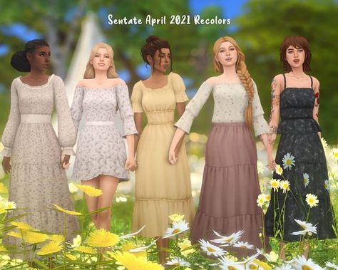 33+ Stunning Sims 4 Cottagecore CC (Maxis Match & Free) Cottagecore Wedding Dresses, Sims 4 Wedding Dress, Sims 4 Cottage, Kids Maxi, Cottage Dress, Cottagecore Clothes, Sims 4 Expansions, Sims 4 Cc Skin, Cottagecore Outfits